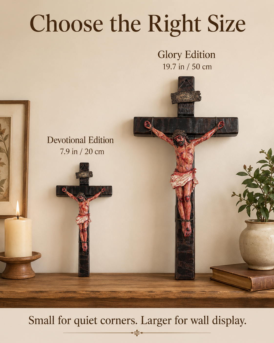 Pre-Blessed Jesus Crucifix for Home Prayer & Reflection