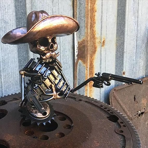 🤠💀 Outlaw Skull Hood Ornament - 50% Off Sale!